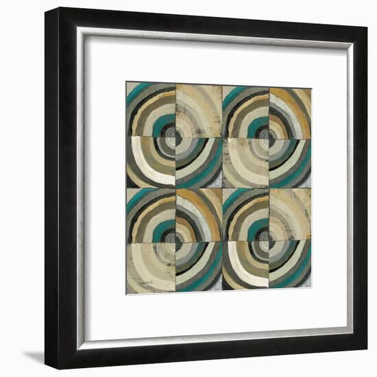 The Center II Abstract Turquoise-Cheryl Warrick-Framed Art Print