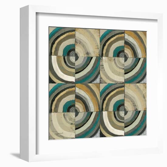 The Center II Abstract Turquoise-Cheryl Warrick-Framed Art Print