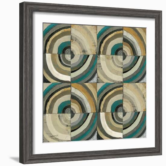 The Center II Abstract Turquoise-Cheryl Warrick-Framed Premium Giclee Print