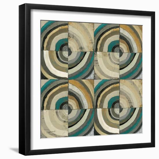 The Center II Abstract Turquoise-Cheryl Warrick-Framed Premium Giclee Print