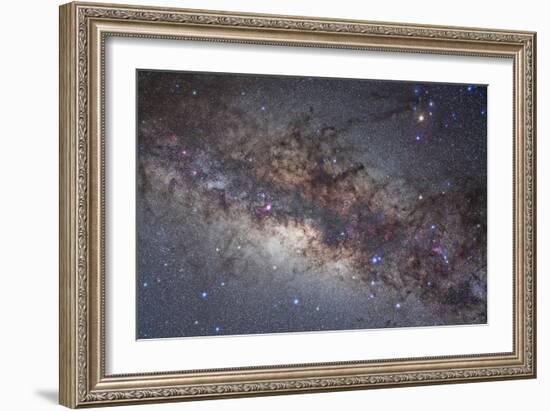 The Center of the Milky Way Through Sagittarius and Scorpius-null-Framed Photographic Print