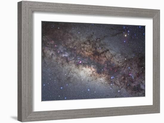 The Center of the Milky Way Through Sagittarius and Scorpius-null-Framed Photographic Print