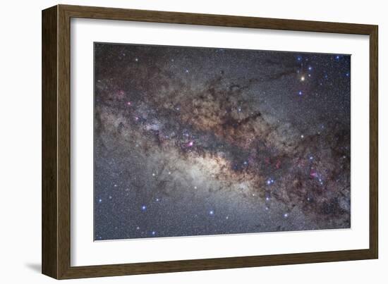 The Center of the Milky Way Through Sagittarius and Scorpius-null-Framed Photographic Print