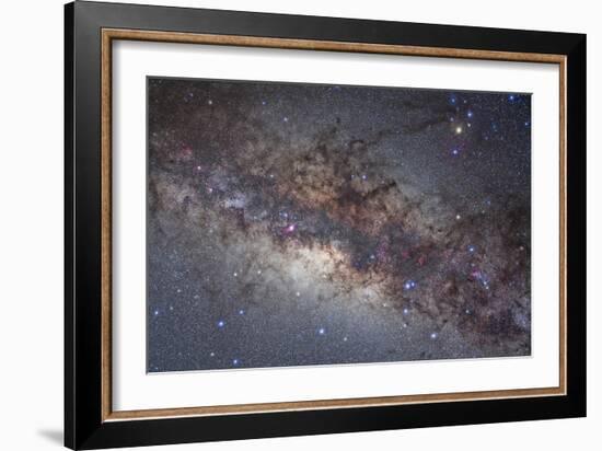 The Center of the Milky Way Through Sagittarius and Scorpius-null-Framed Photographic Print