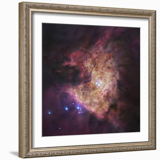 The Center of the Orion Nebula, known as the Trapezium Cluster-Stocktrek Images-Framed Photographic Print