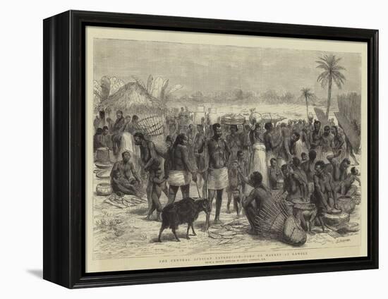 The Central African Expedition, Soko or Market at Kawele-Godefroy Durand-Framed Premier Image Canvas