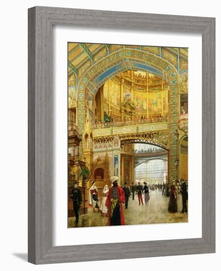 The Central Dome of the Universal Exhibition of 1889-Louis Beroud-Framed Giclee Print