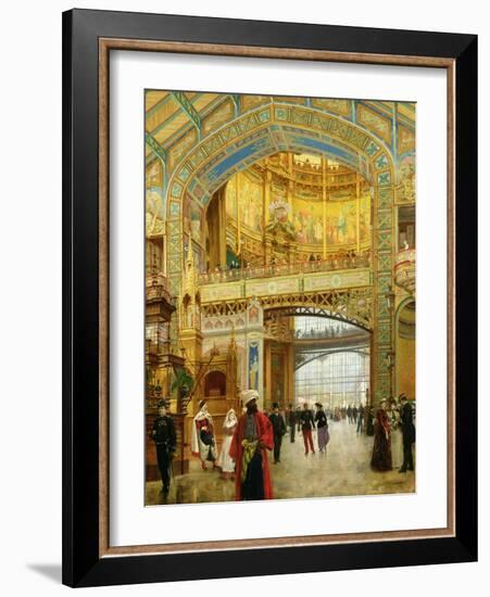 The Central Dome of the Universal Exhibition of 1889-Louis Beroud-Framed Giclee Print