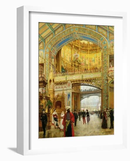 The Central Dome of the Universal Exhibition of 1889-Louis Beroud-Framed Giclee Print