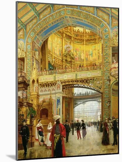 The Central Dome of the Universal Exhibition of 1889-Louis Beroud-Mounted Giclee Print