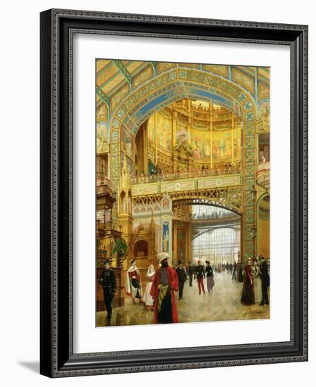 The Central Dome of the Universal Exhibition of 1889-Louis Beroud-Framed Giclee Print