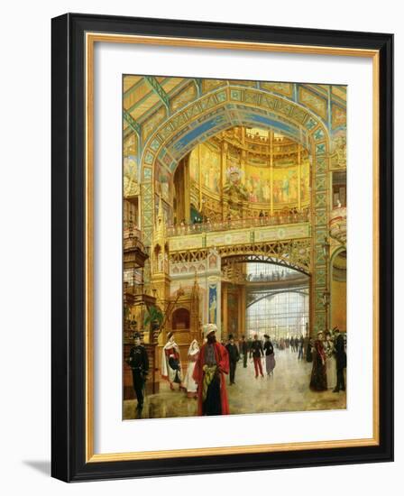 The Central Dome of the Universal Exhibition of 1889-Louis Beroud-Framed Giclee Print