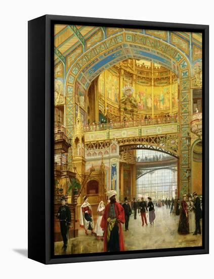 The Central Dome of the Universal Exhibition of 1889-Louis Beroud-Framed Premier Image Canvas