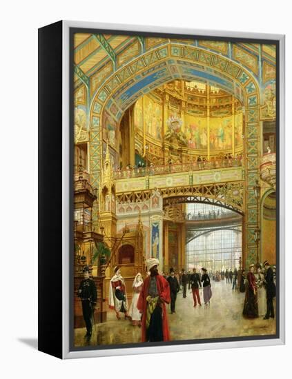 The Central Dome of the Universal Exhibition of 1889-Louis Beroud-Framed Premier Image Canvas