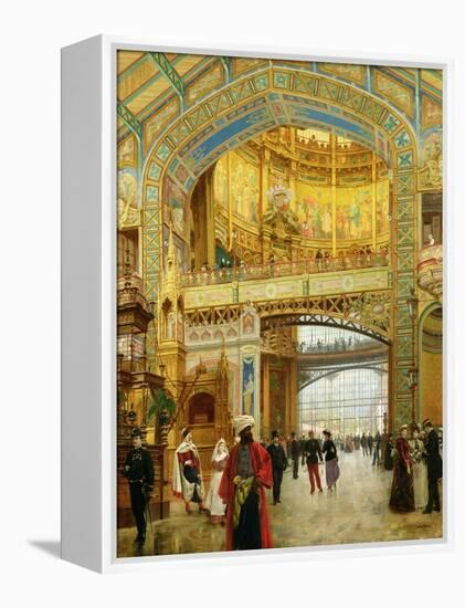 The Central Dome of the Universal Exhibition of 1889-Louis Beroud-Framed Premier Image Canvas