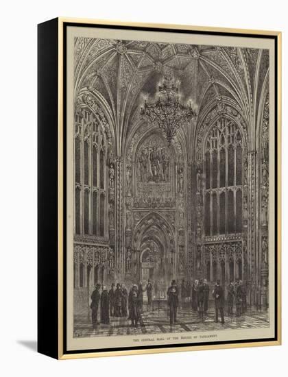 The Central Hall of the Houses of Parliament-Henry William Brewer-Framed Premier Image Canvas