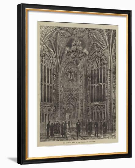 The Central Hall of the Houses of Parliament-Henry William Brewer-Framed Giclee Print
