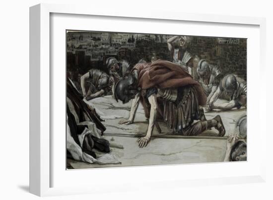 The Centurion Glorifies God-James Tissot-Framed Giclee Print