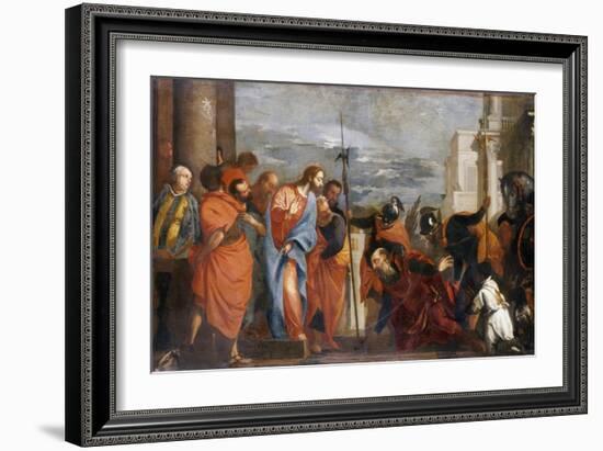 The Centurion of Capernaum, C.1570-Paolo Veronese-Framed Giclee Print