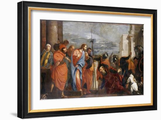 The Centurion of Capernaum, C.1570-Paolo Veronese-Framed Giclee Print