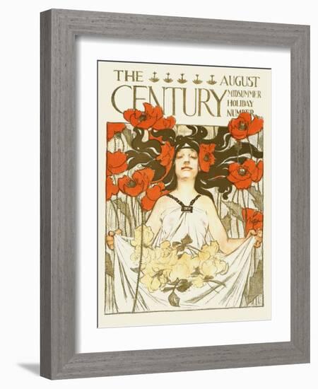 The Century, August, Midsummer Holiday Number-J. C. Leyendecker-Framed Art Print