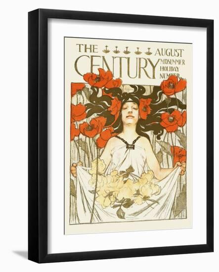 The Century, August, Midsummer Holiday Number-J. C. Leyendecker-Framed Art Print