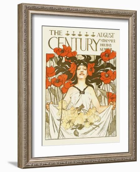 The Century, August, Midsummer Holiday Number-J.C. Leyendecker-Framed Art Print