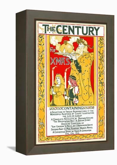 The Century For Xmas-Louis Rhead-Framed Stretched Canvas