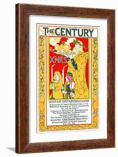 The Century for Xmas-Louis Rhead-Framed Art Print