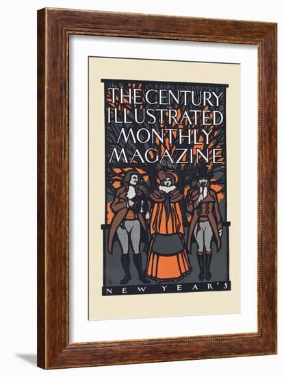 The Century Illustrated Monthly Magazine, New Year'S-Will Bradley-Framed Art Print