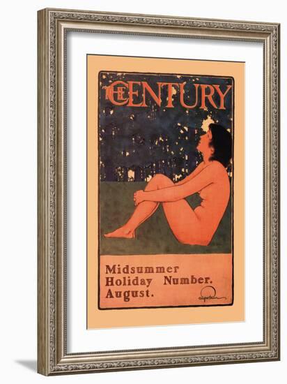 The Century: Midsummer Holiday Number, August-Maxfield Parrish-Framed Art Print