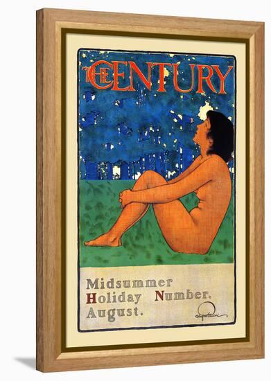 The Century Midsummer Holiday Number, August-Maxfield Parrish-Framed Stretched Canvas