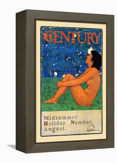 The Century Midsummer Holiday Number, August-Maxfield Parrish-Framed Stretched Canvas