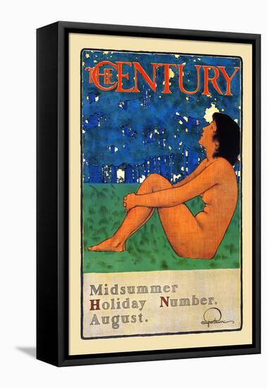 The Century Midsummer Holiday Number, August-Maxfield Parrish-Framed Stretched Canvas