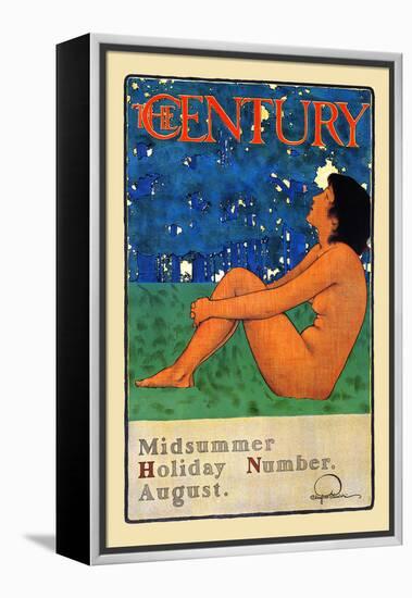The Century Midsummer Holiday Number, August-Maxfield Parrish-Framed Stretched Canvas