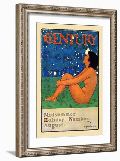 The Century Midsummer Holiday Number, August-Maxfield Parrish-Framed Art Print