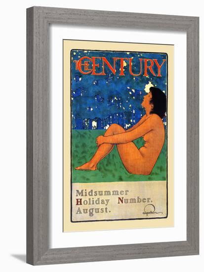 The Century Midsummer Holiday Number, August-Maxfield Parrish-Framed Art Print