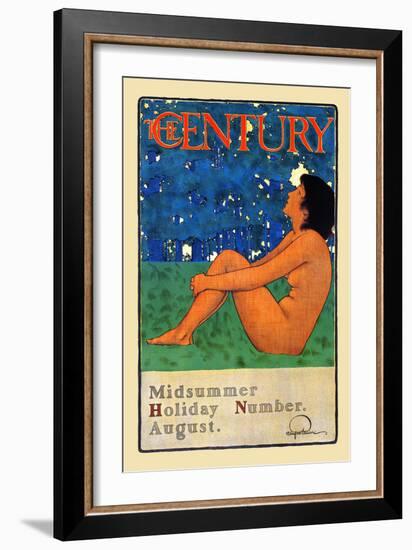 The Century Midsummer Holiday Number, August-Maxfield Parrish-Framed Art Print