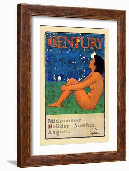 The Century Midsummer Holiday Number, August-Maxfield Parrish-Framed Art Print