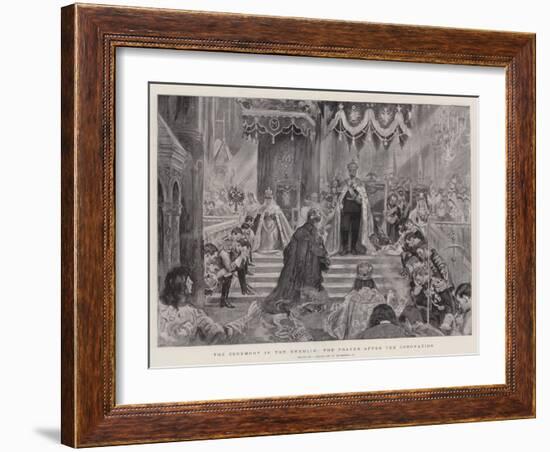 The Ceremony in the Kremlin, the Prayer after the Coronation-null-Framed Giclee Print