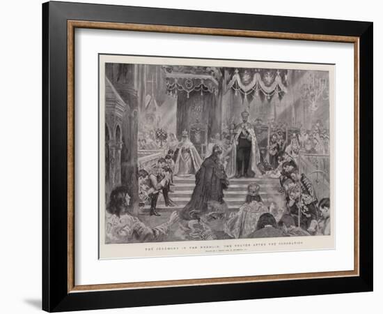 The Ceremony in the Kremlin, the Prayer after the Coronation-null-Framed Giclee Print