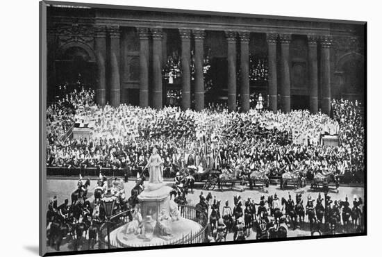 The ceremony of thanksgiving at St Paul's Cathedral, London, June 22nd, 1897. Artist: Unknown-Unknown-Mounted Photographic Print