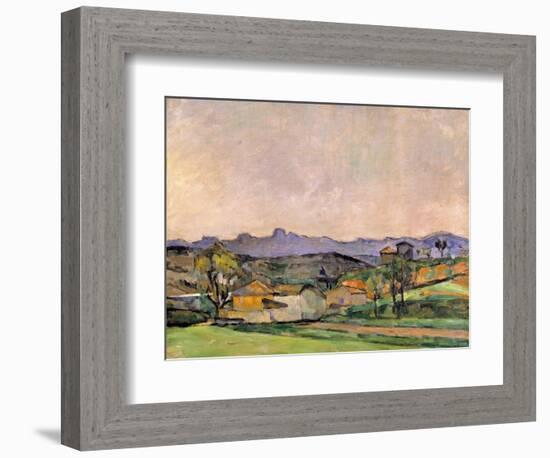 The Chaine De L'Etoile with the Pilon Du Roi, C.1878-79-Paul Cézanne-Framed Giclee Print