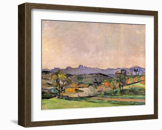 The Chaine De L'Etoile with the Pilon Du Roi, C.1878-79-Paul Cézanne-Framed Giclee Print