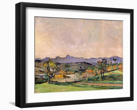 The Chaine De L'Etoile with the Pilon Du Roi, C.1878-79-Paul Cézanne-Framed Giclee Print