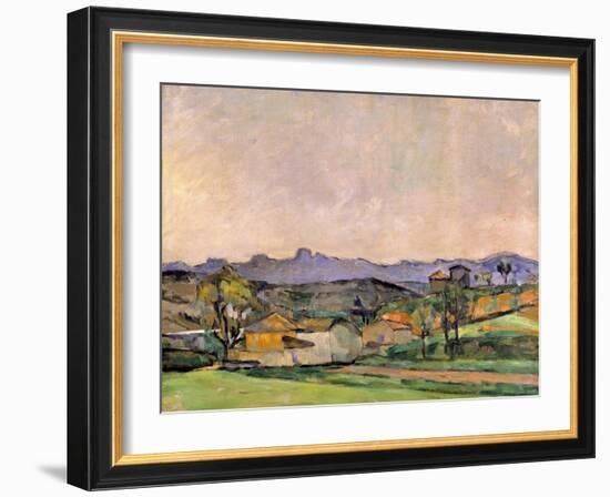 The Chaine De L'Etoile with the Pilon Du Roi, C.1878-79-Paul Cézanne-Framed Giclee Print