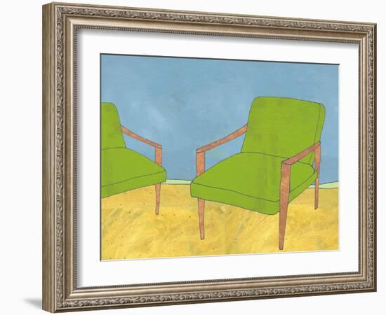 The Chair Couple-Jan Weiss-Framed Art Print