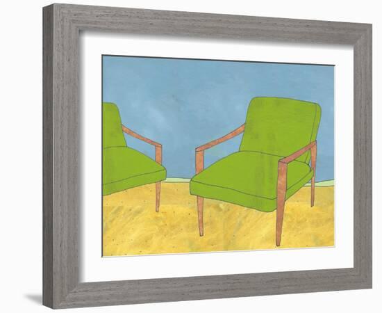 The Chair Couple-Jan Weiss-Framed Art Print