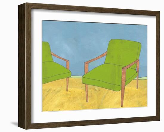 The Chair Couple-Jan Weiss-Framed Art Print