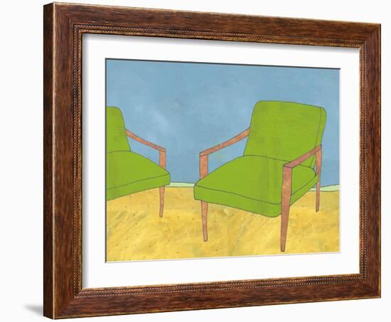 The Chair Couple-Jan Weiss-Framed Art Print